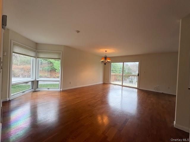 Chandelier, Empty room, Interior, Wood Texture Flooring