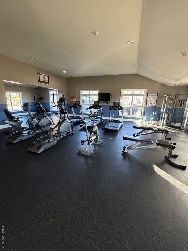 Fitness Equipment, Gym, Interior, Recessed Lighting