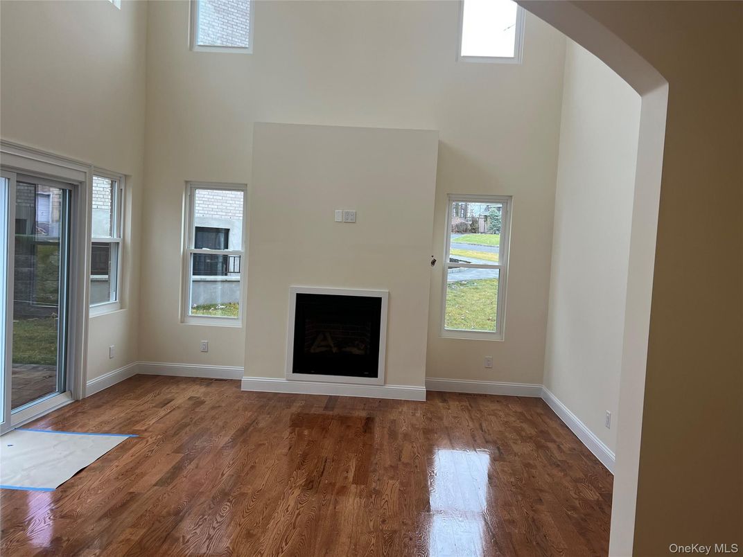 Empty room, Fireplace, Interior, Wood Texture Flooring