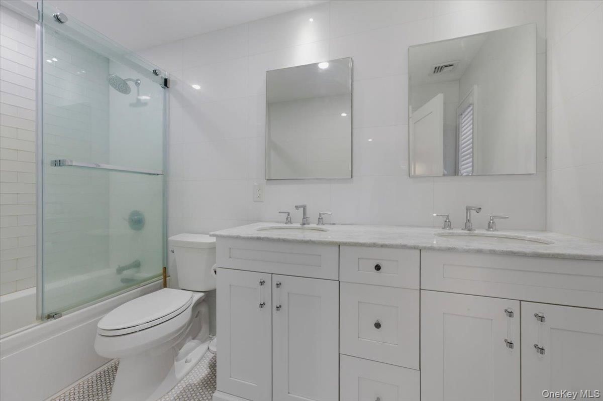 Bathroom, Dual Sink Vanities, Glass Shower, Interior