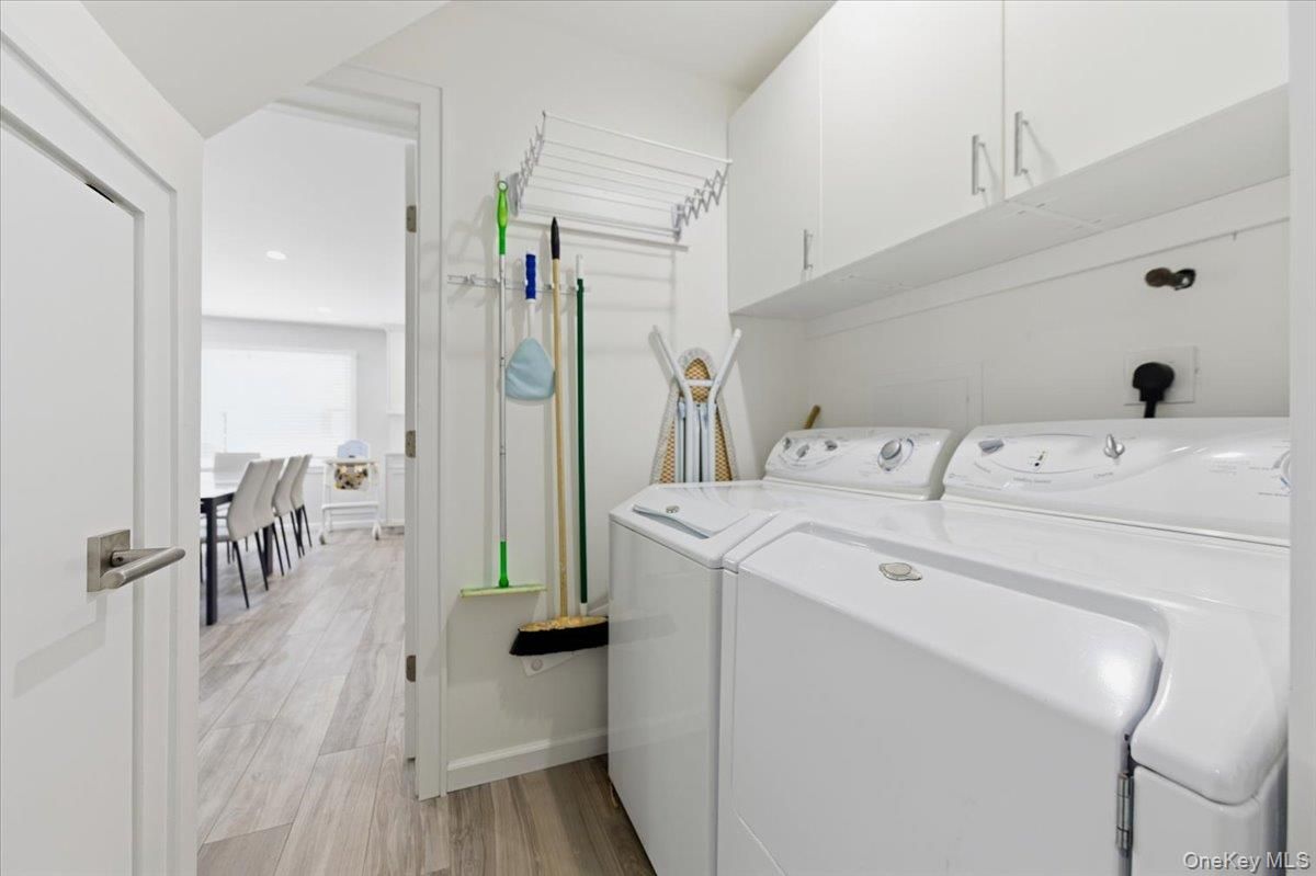 Interior, Recessed Lighting, Utility Closets, Washer, Wood Texture Flooring