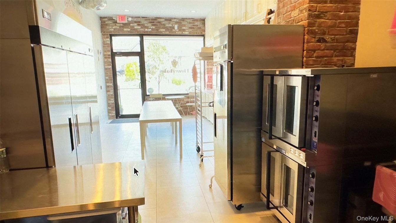 Interior, Kitchen, Stainless Steel Appliances, Stone Walls