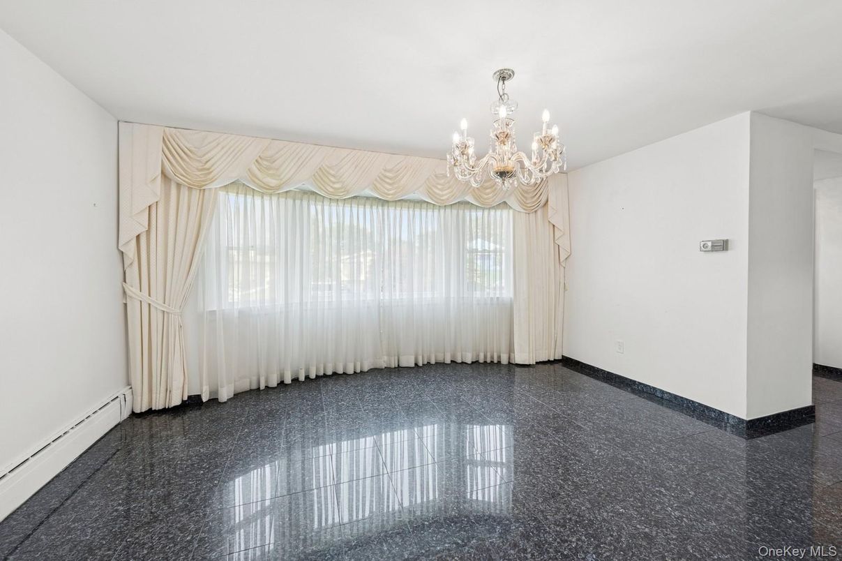 Chandelier, Empty room, Interior