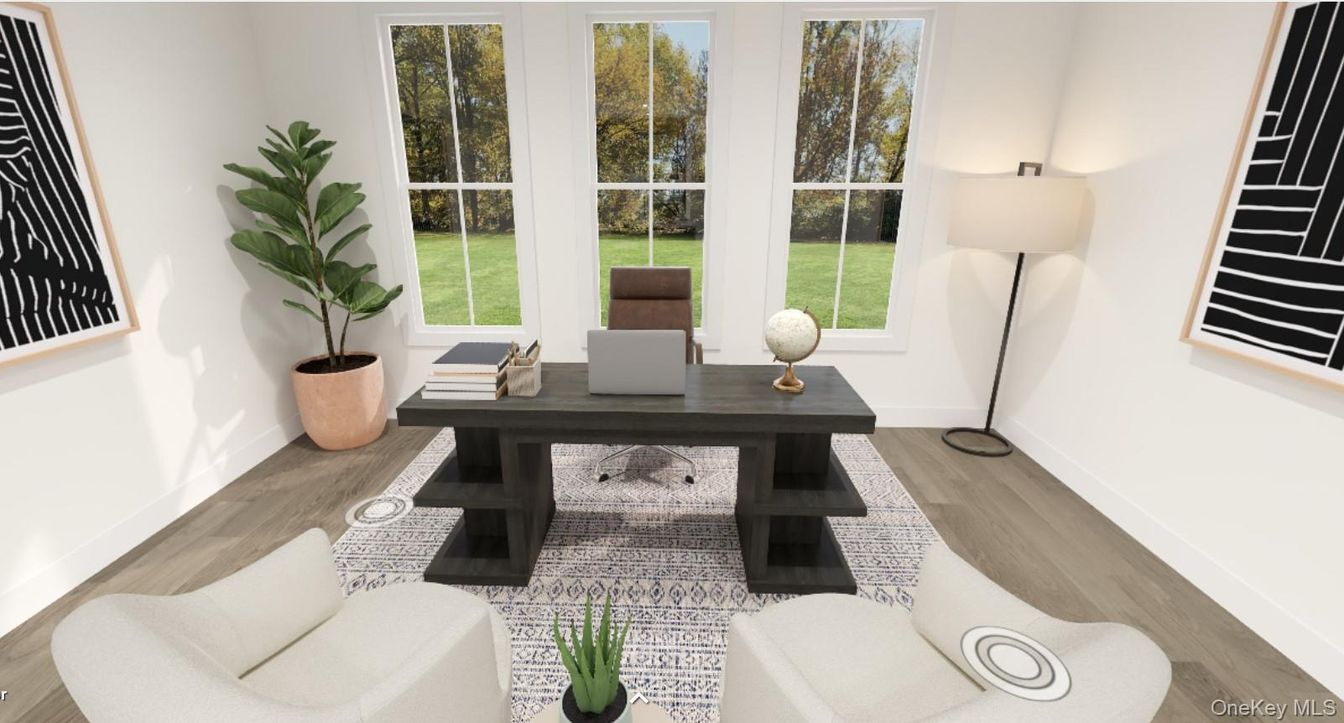 Home Office, Interior, Wood Texture Flooring