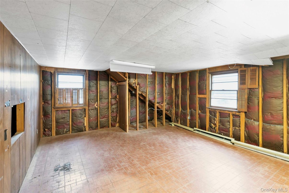 Empty room, Interior, Wooden Walls