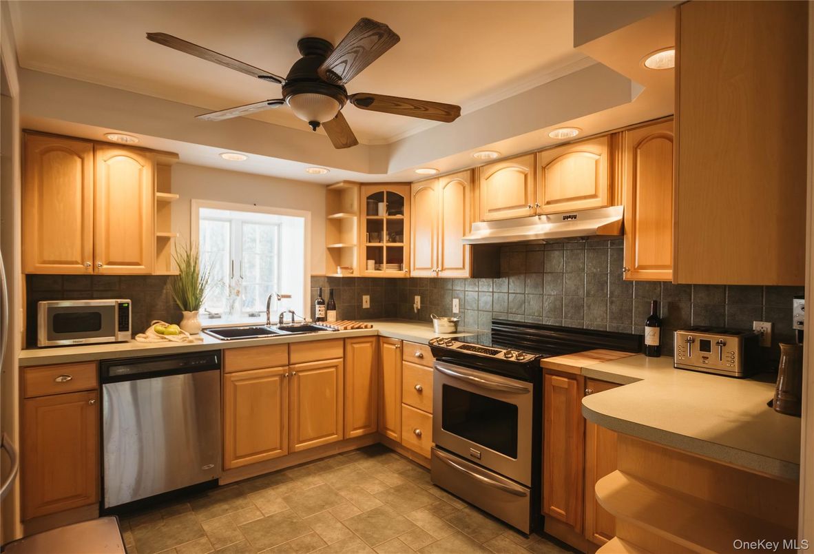 Interior, Kitchen, Recessed Lighting, Stainless Steel Appliances