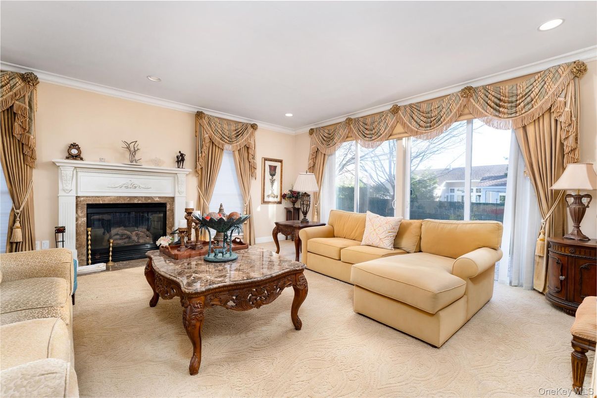 Fireplace, Interior, Living room, Recessed Lighting