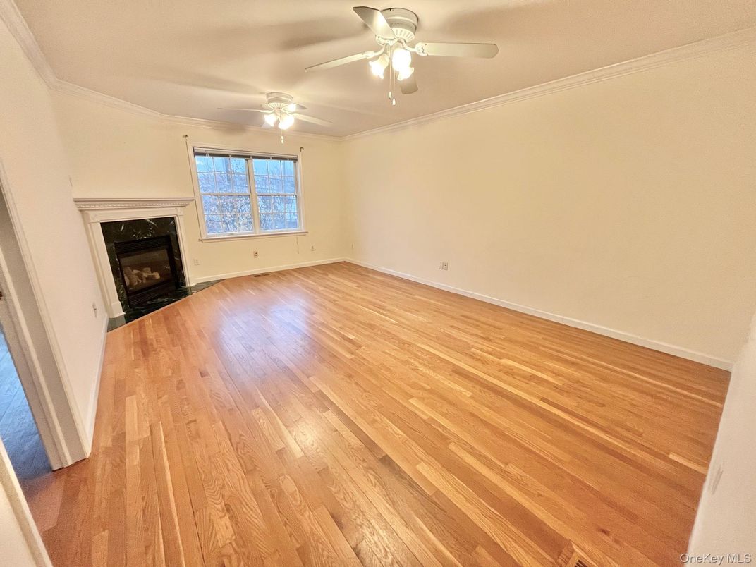 Empty room, Fireplace, Interior, Wood Texture Flooring