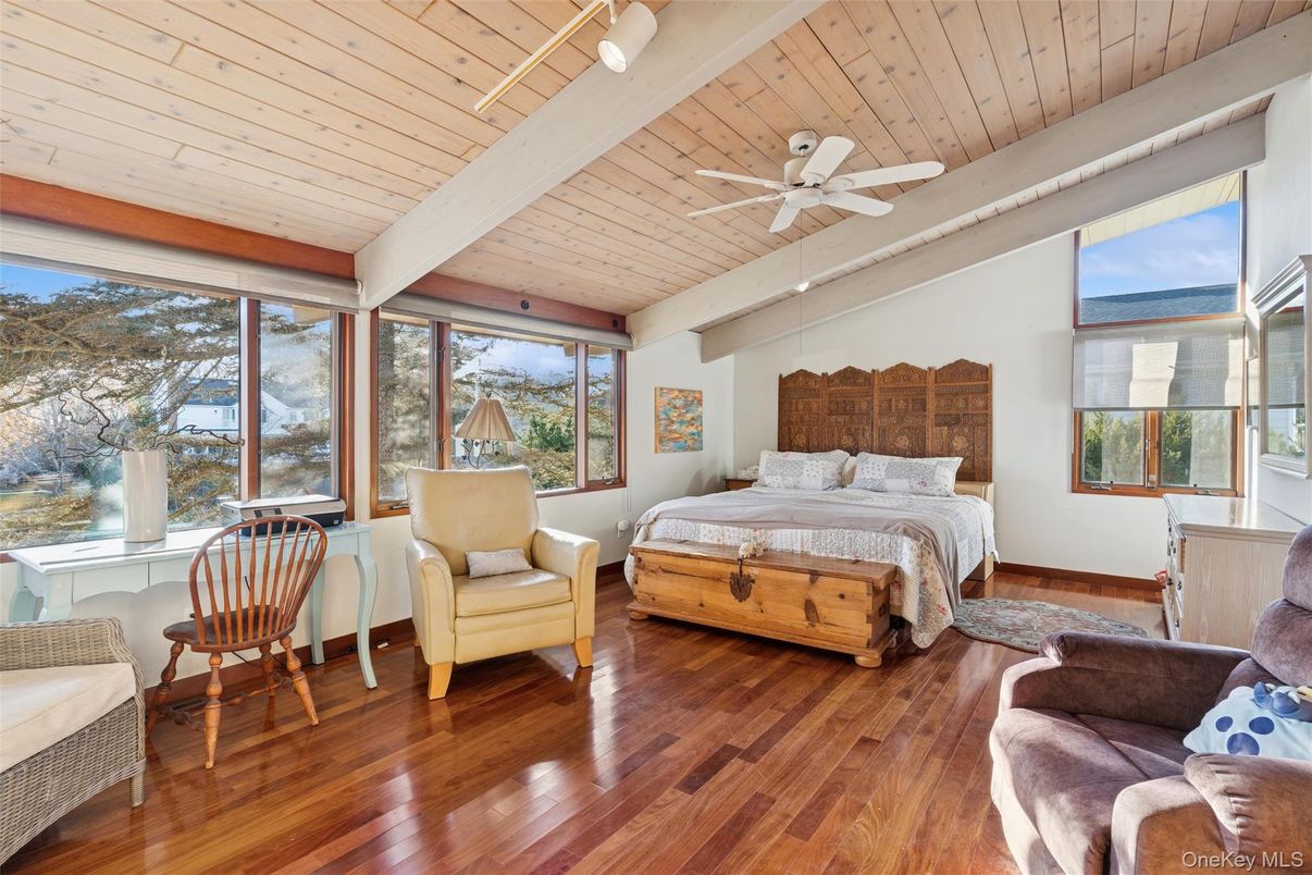 Bedroom, Interior, Wooden Ceilings, Wood Texture Flooring