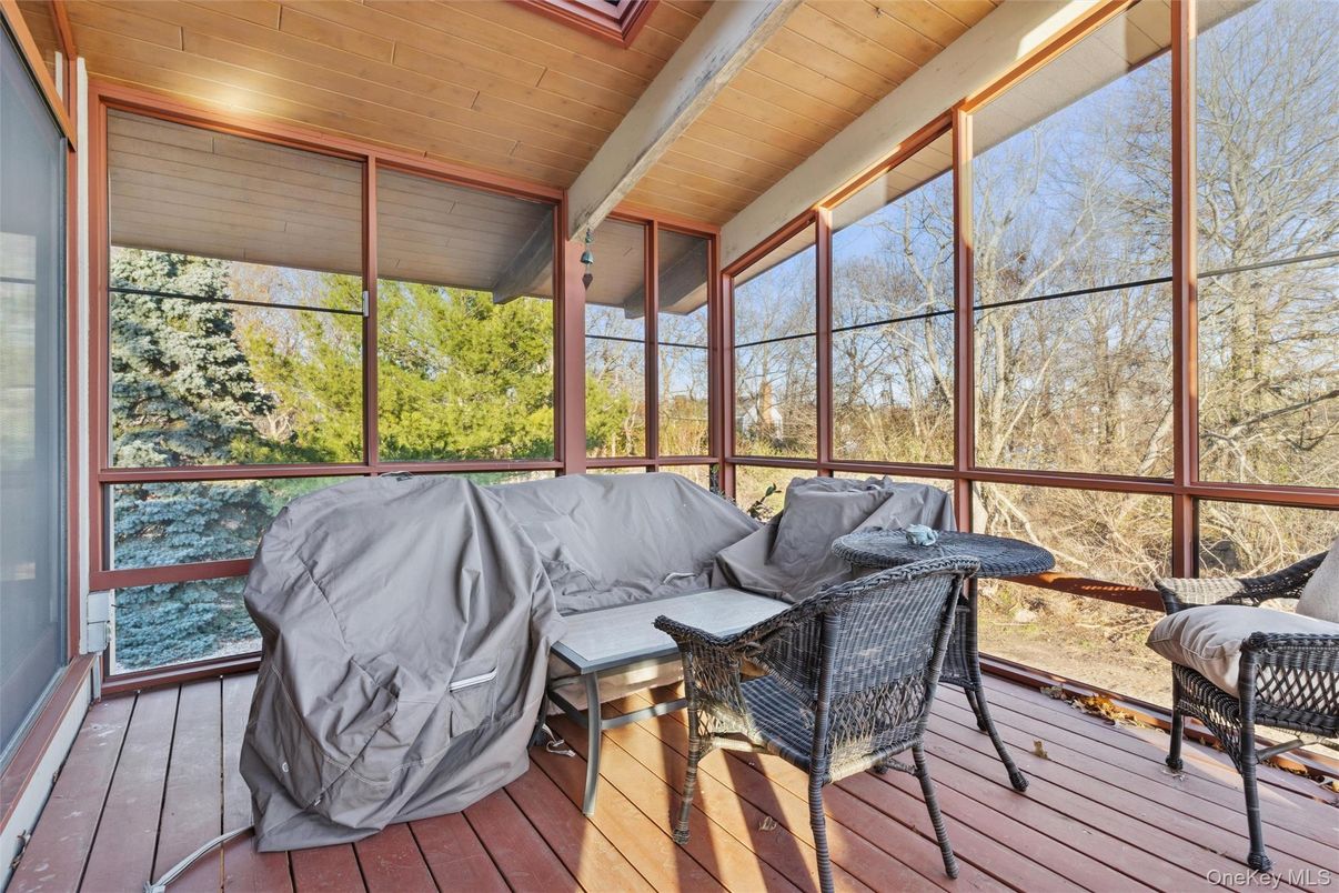Interior, Sun Room, Wooden Ceilings, Wood Texture Flooring