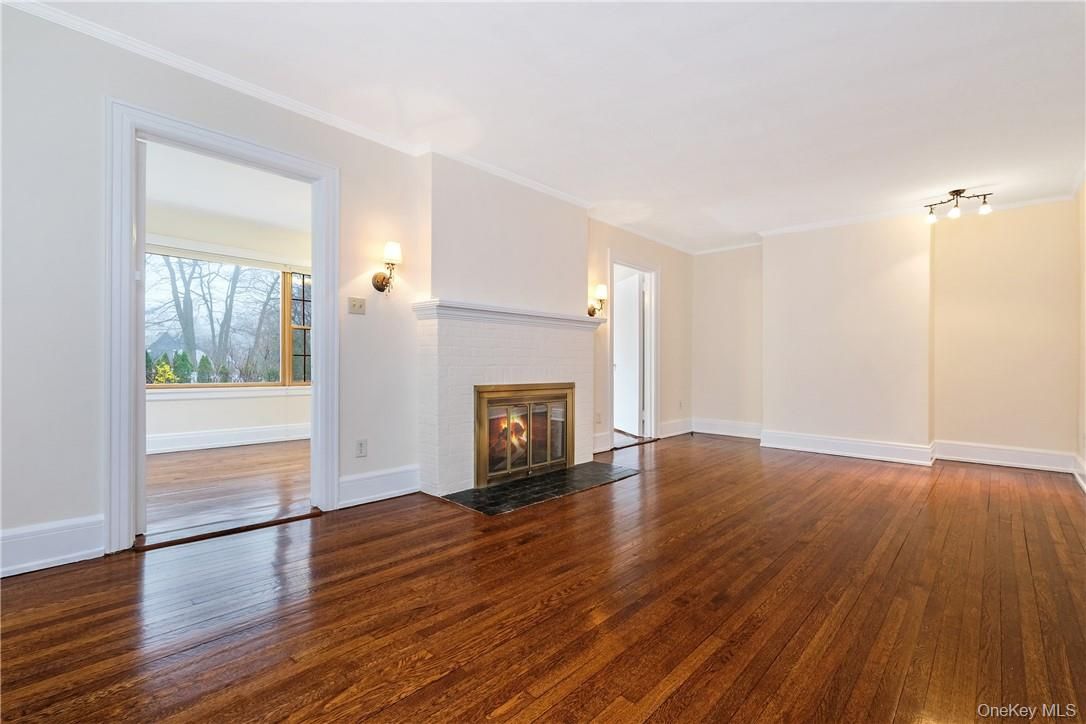 Empty room, Fireplace, Interior, Wood Texture Flooring