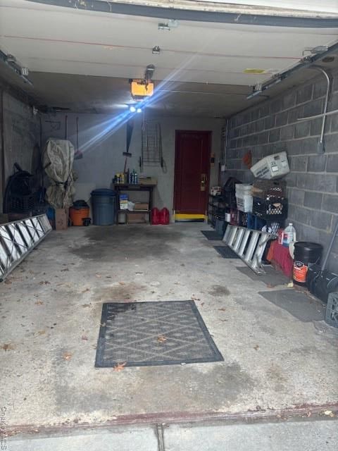 Garage, Interior, Stone Walls