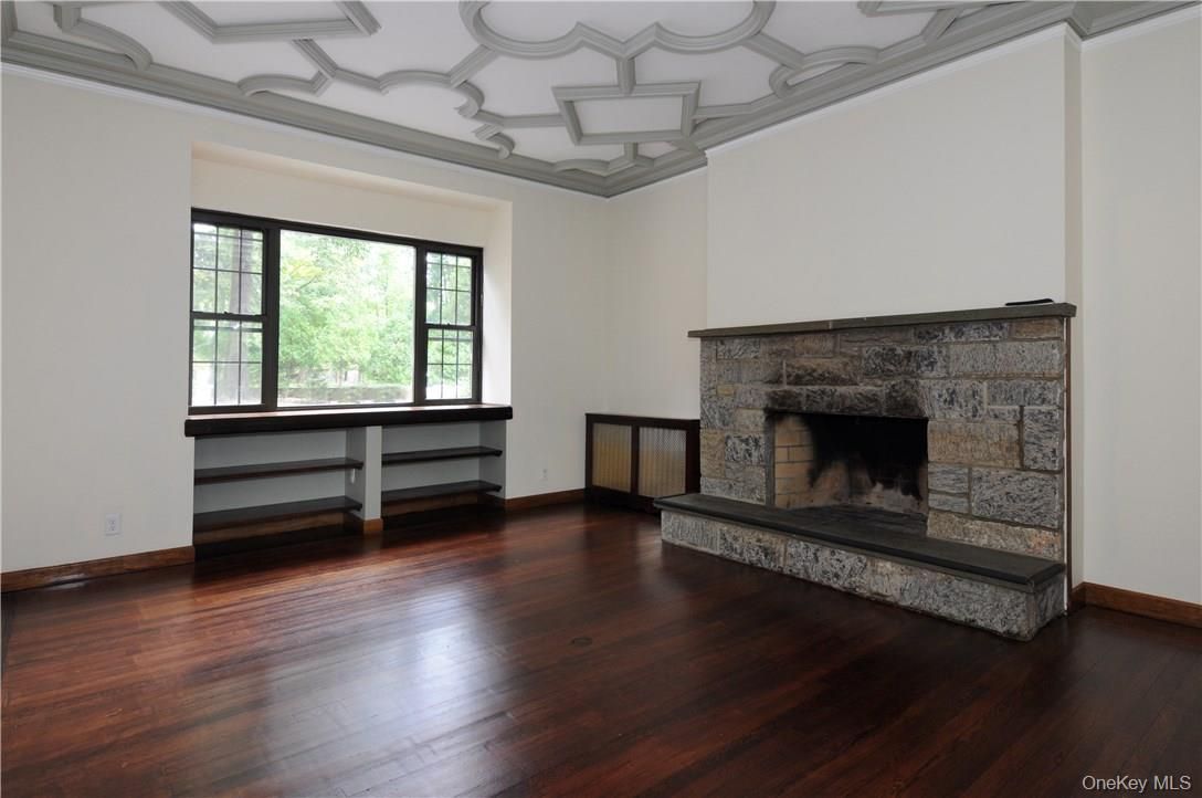 Empty room, Fireplace, Interior, Wood Texture Flooring