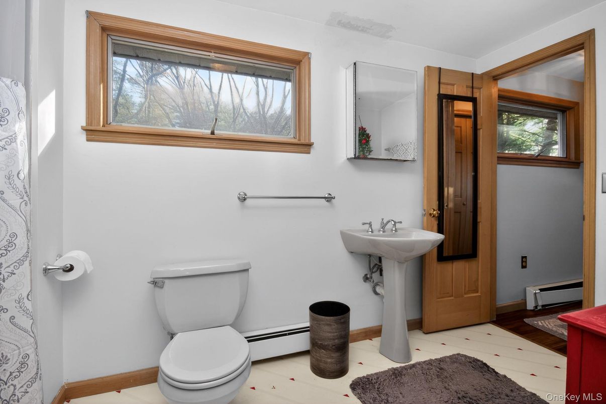 Bathroom, Interior, Wood Texture Flooring