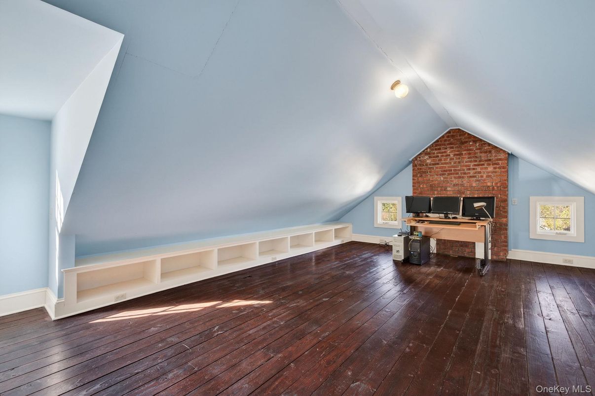 Fireplace, Interior, Stone Walls, Wood Texture Flooring