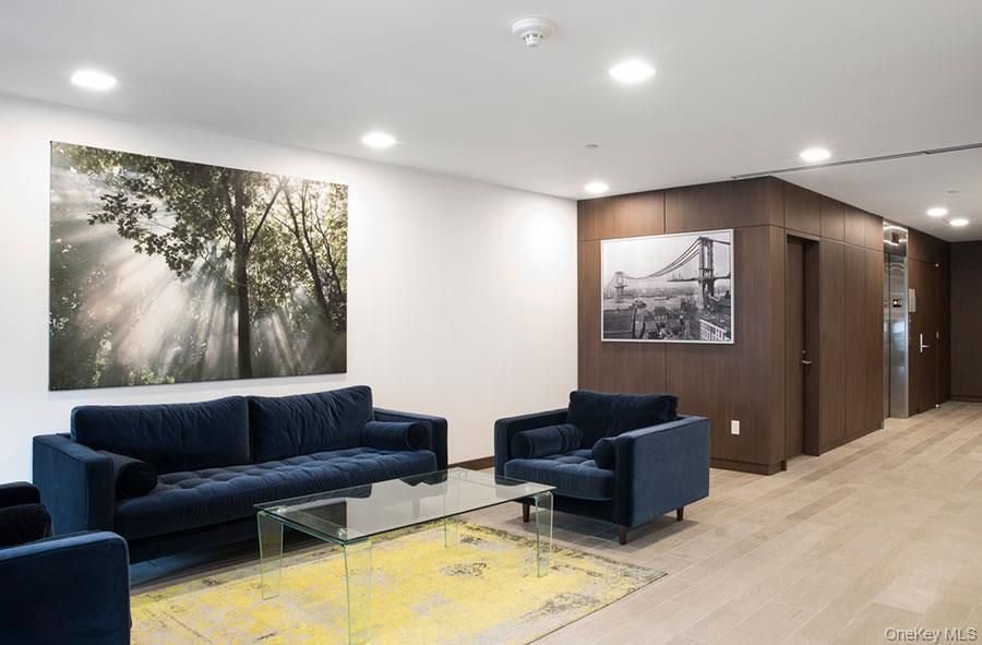 Interior, Living room, Recessed Lighting, Wood Texture Flooring, Wooden Walls