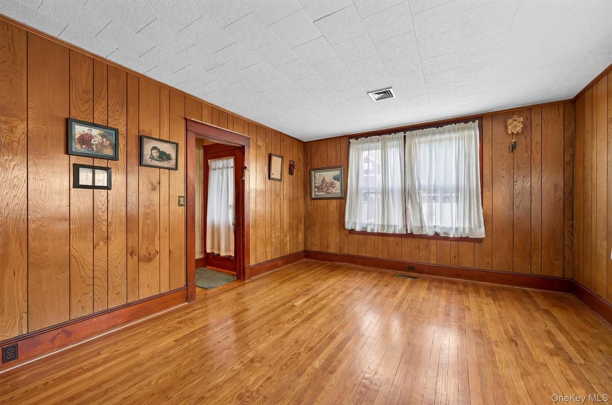 Empty room, Interior, Wood Texture Flooring, Wooden Walls