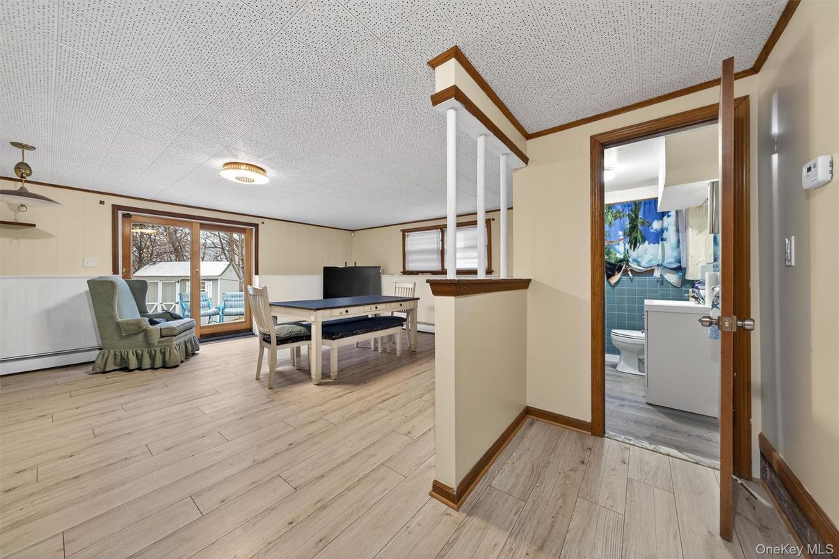 Bathroom, Interior, Wood Texture Flooring