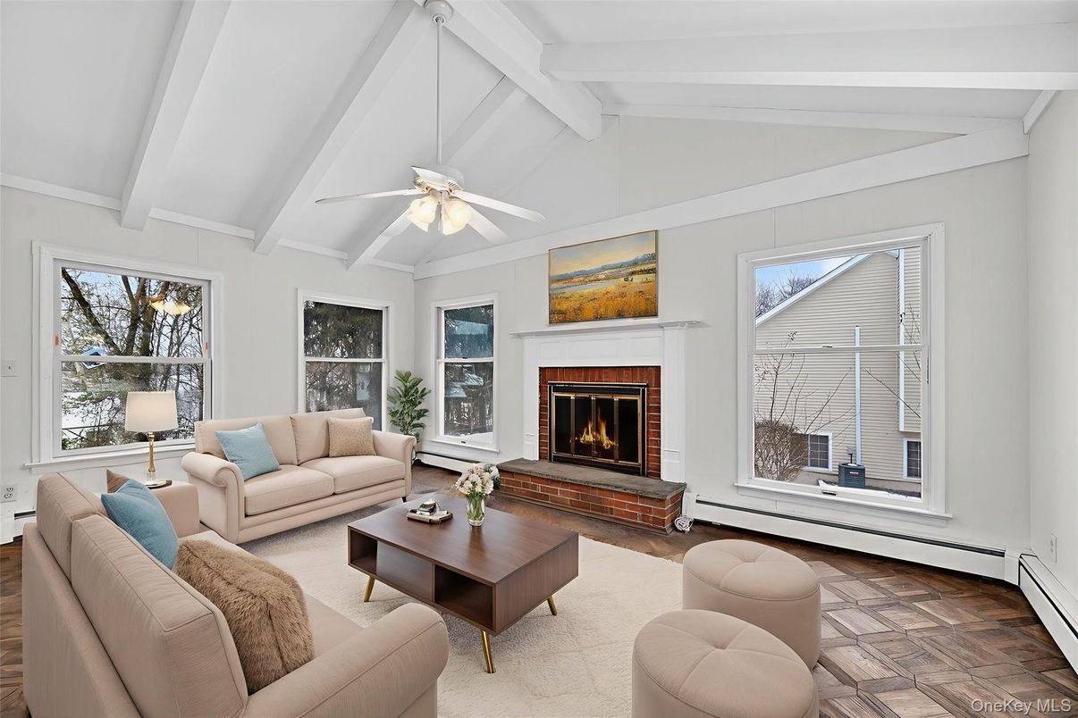 Fireplace, Interior, Living room, Wood Texture Flooring