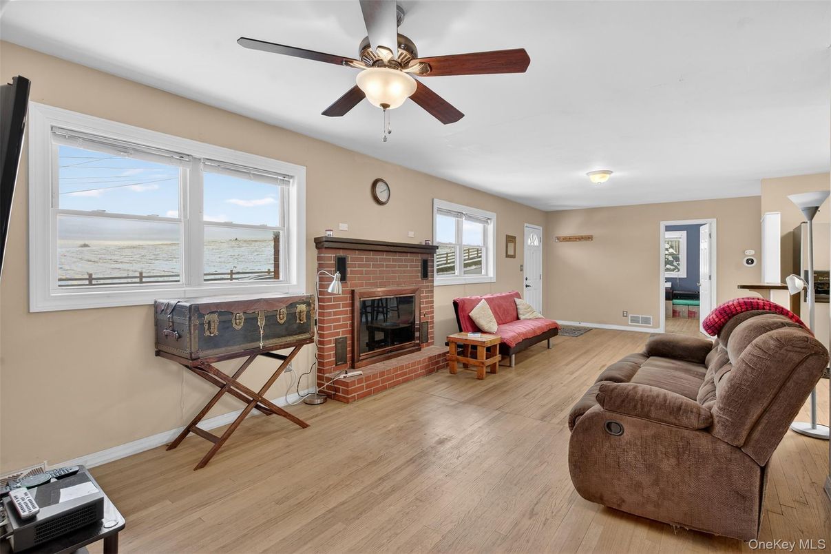 Fireplace, Interior, Living room, Water, Wood Texture Flooring
