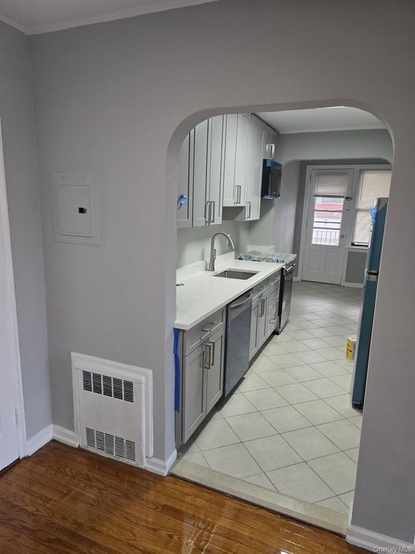 Interior, Kitchen, Wood Texture Flooring