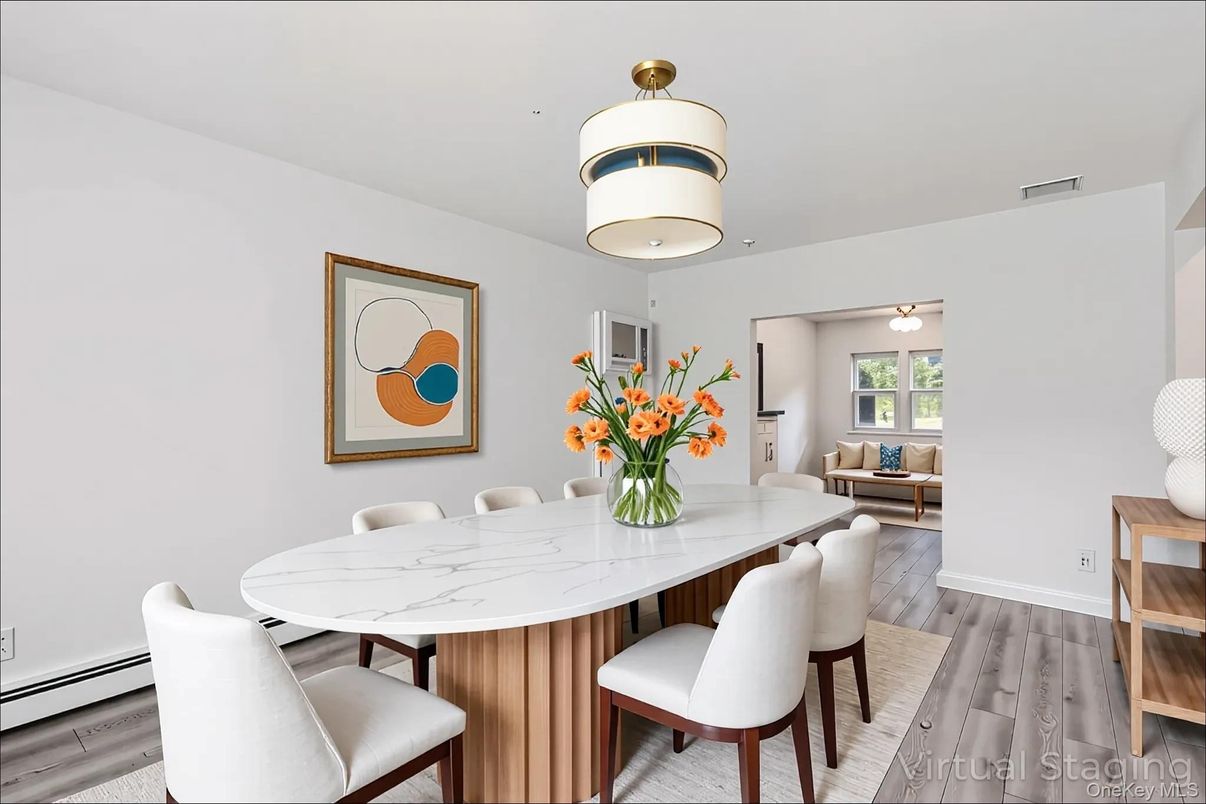 Dining room, Interior, Wood Texture Flooring
