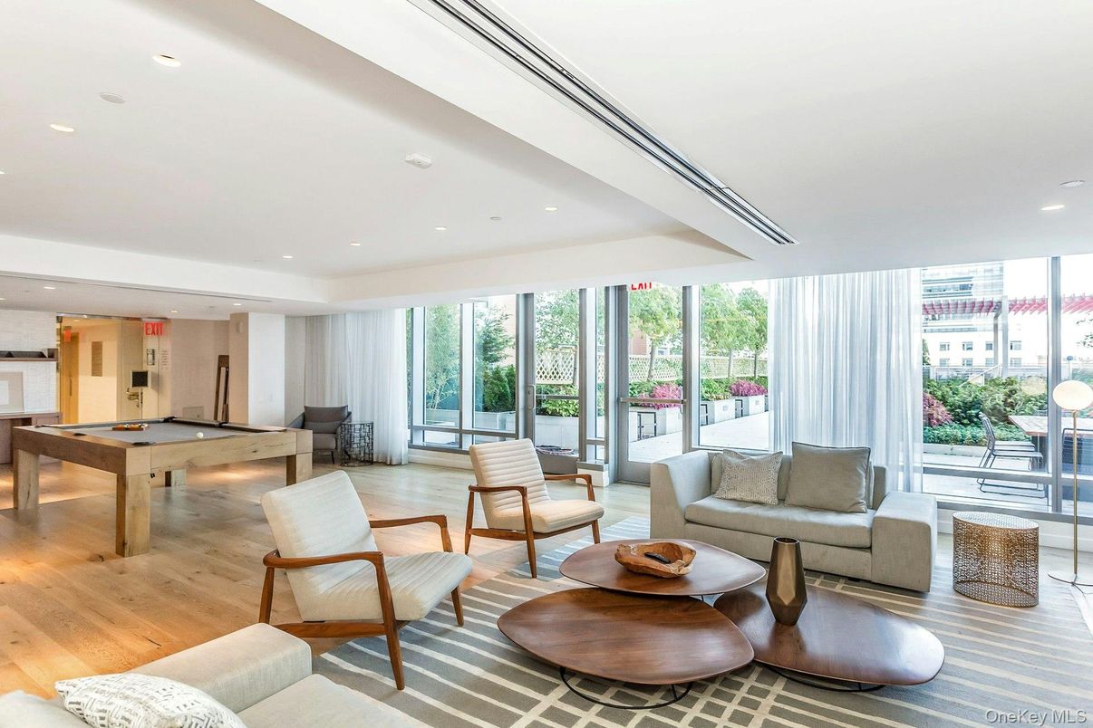 Billiard Table, Game Room, Interior, Living room, Recessed Lighting, Wood Texture Flooring