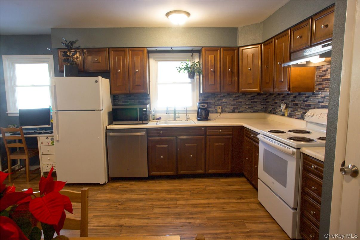Interior, Kitchen, Wood Texture Flooring