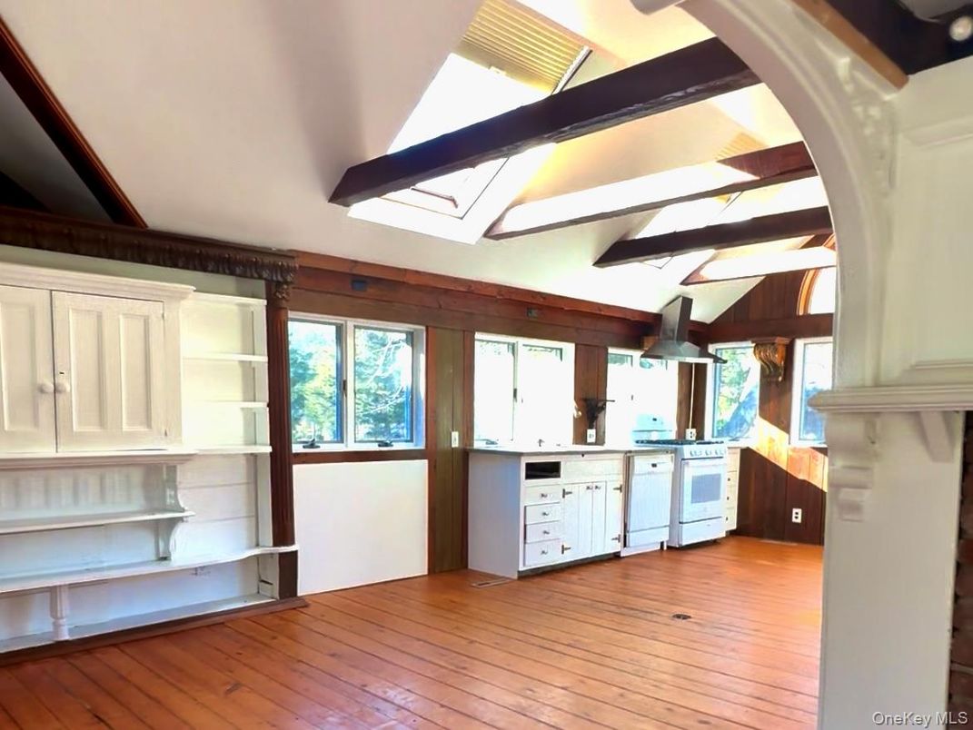 Interior, Kitchen, Wood Texture Flooring
