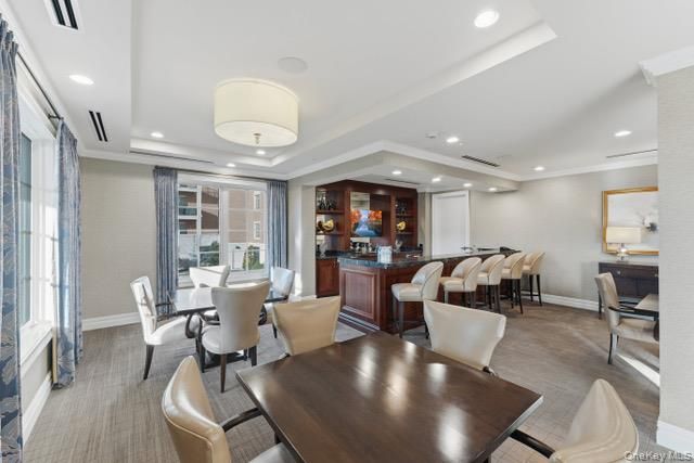 Dining room, Interior, Recessed Lighting