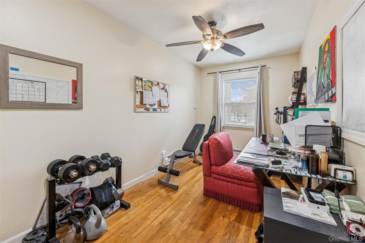 Fitness Equipment, Home Office, Interior, Wood Texture Flooring