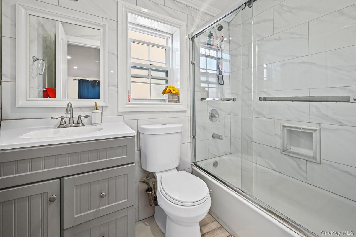 Bathroom, Glass Shower, Interior, Marble Walls