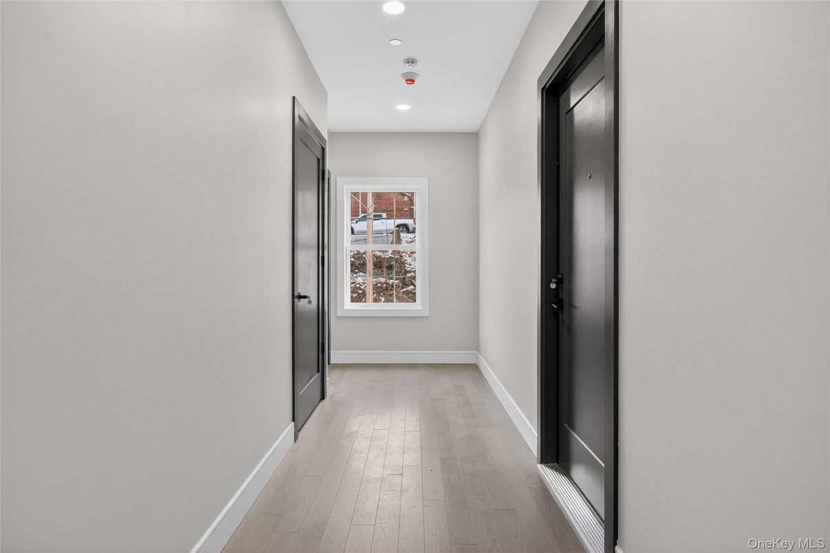 Elevator, Interior, Recessed Lighting, Wood Texture Flooring