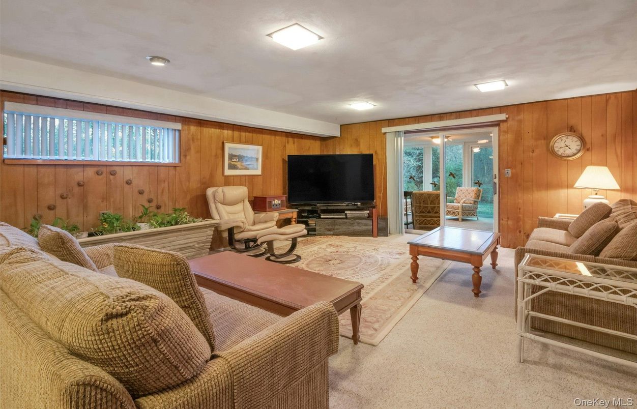 Interior, Living room, Recessed Lighting, Wooden Walls