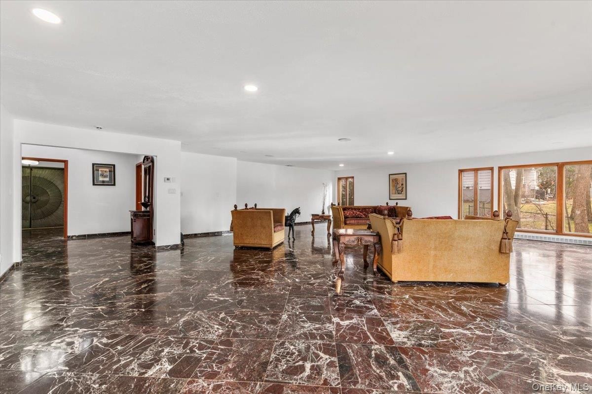 Interior, Living room, Marble, Recessed Lighting