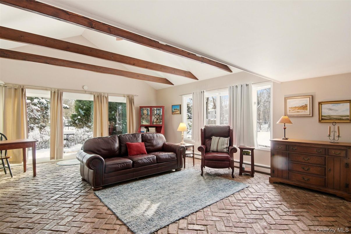 Interior, Living room, Wooden Beams