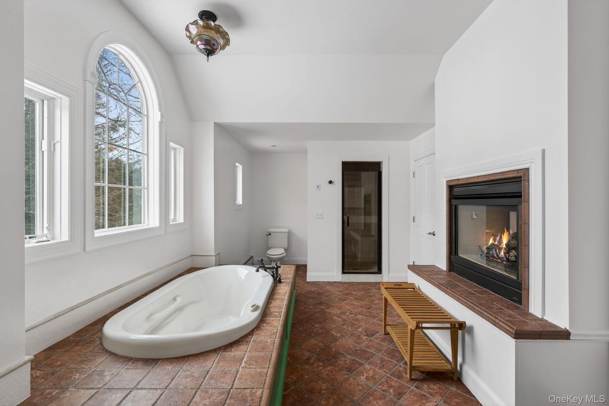 Bathroom, Fireplace, Interior