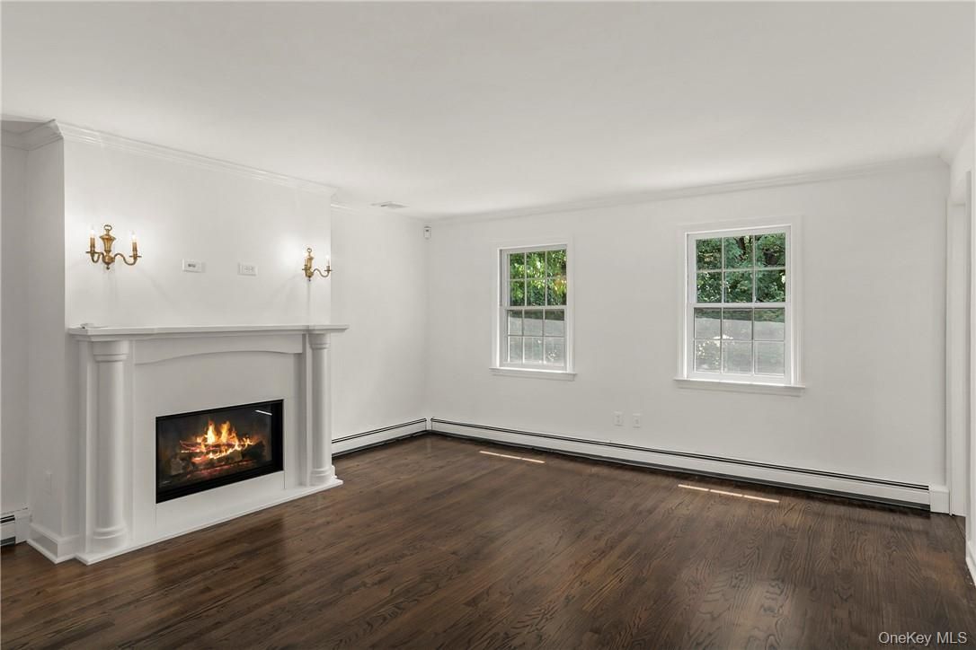 Empty room, Fireplace, Interior, Wood Texture Flooring