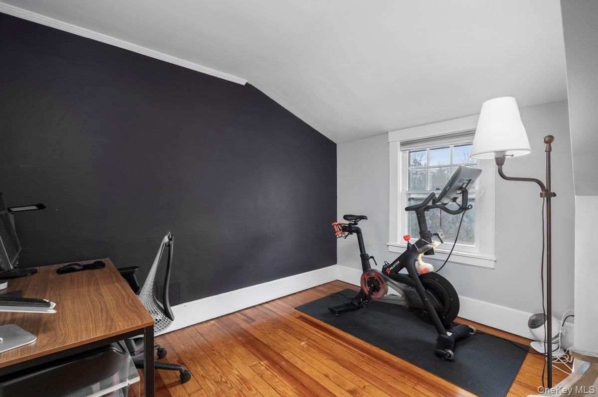 Fitness Equipment, Home Office, Interior, Wood Texture Flooring