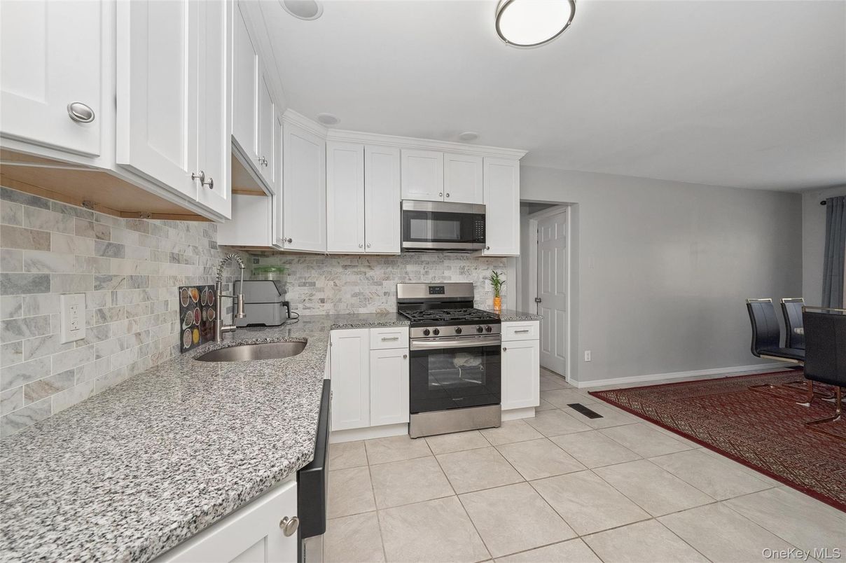 Interior, Kitchen, Stainless Steel Appliances, Stone Walls