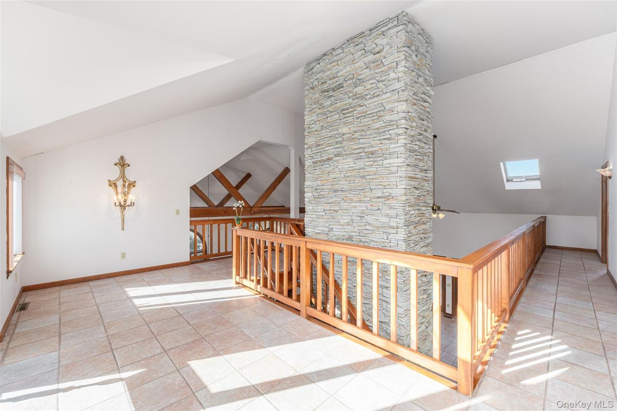 Interior, Stone Walls, Wooden Beams