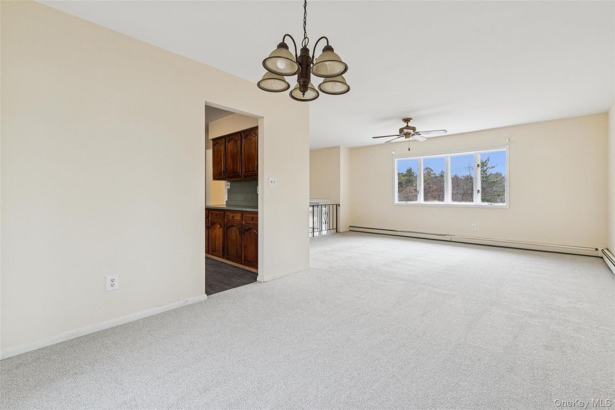 Chandelier, Empty room, Interior