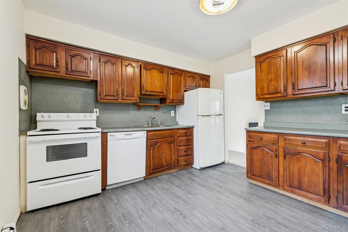 Interior, Kitchen, Wood Texture Flooring