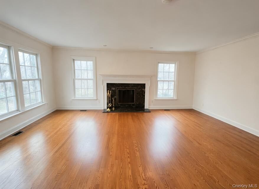 Empty room, Fireplace, Interior, Wood Texture Flooring