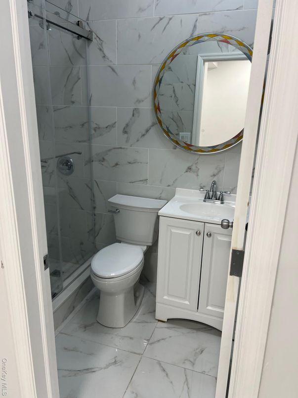 Bathroom, Glass Shower, Interior, Marble, Marble Walls