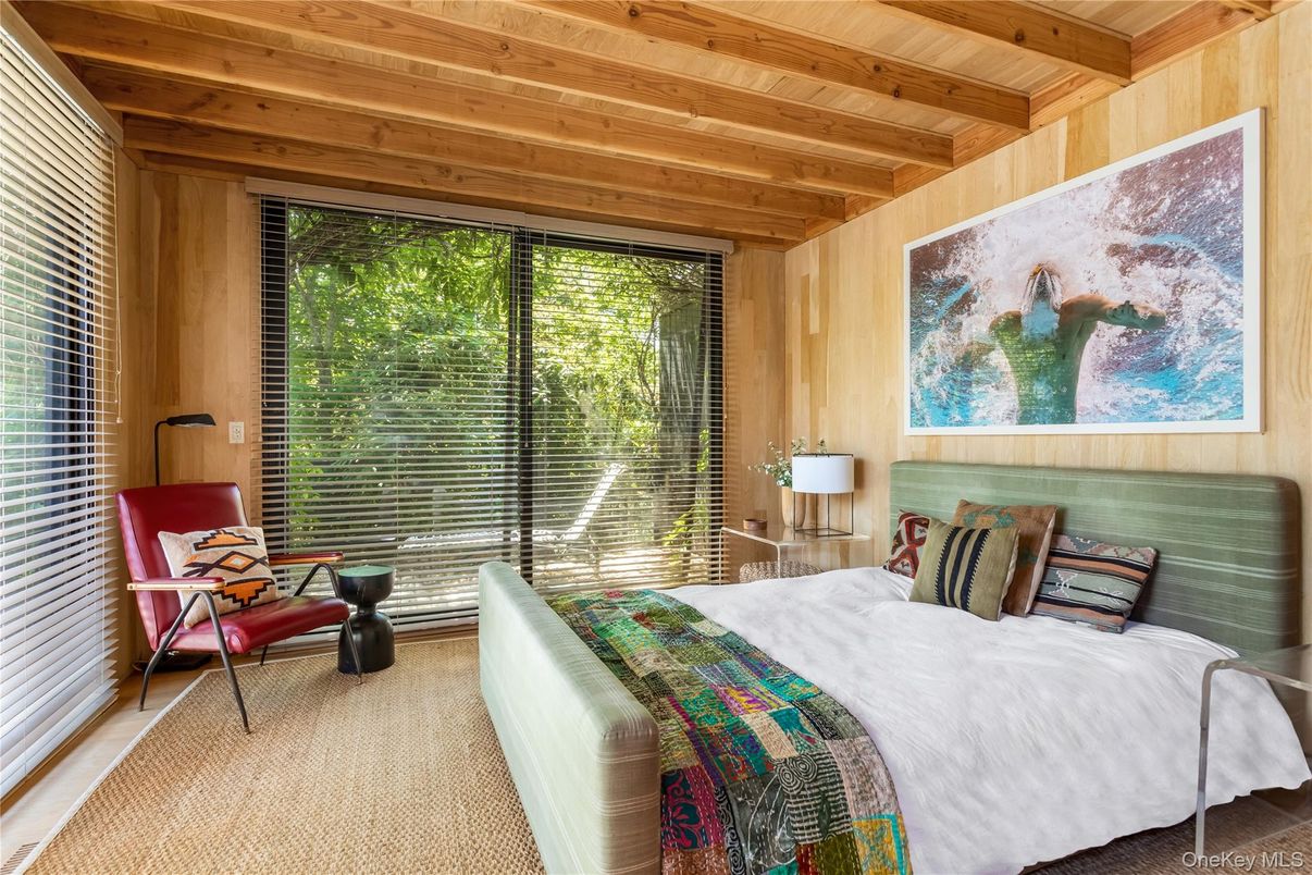 Bedroom, Interior, Wooden Beams, Wooden Ceilings, Wooden Walls