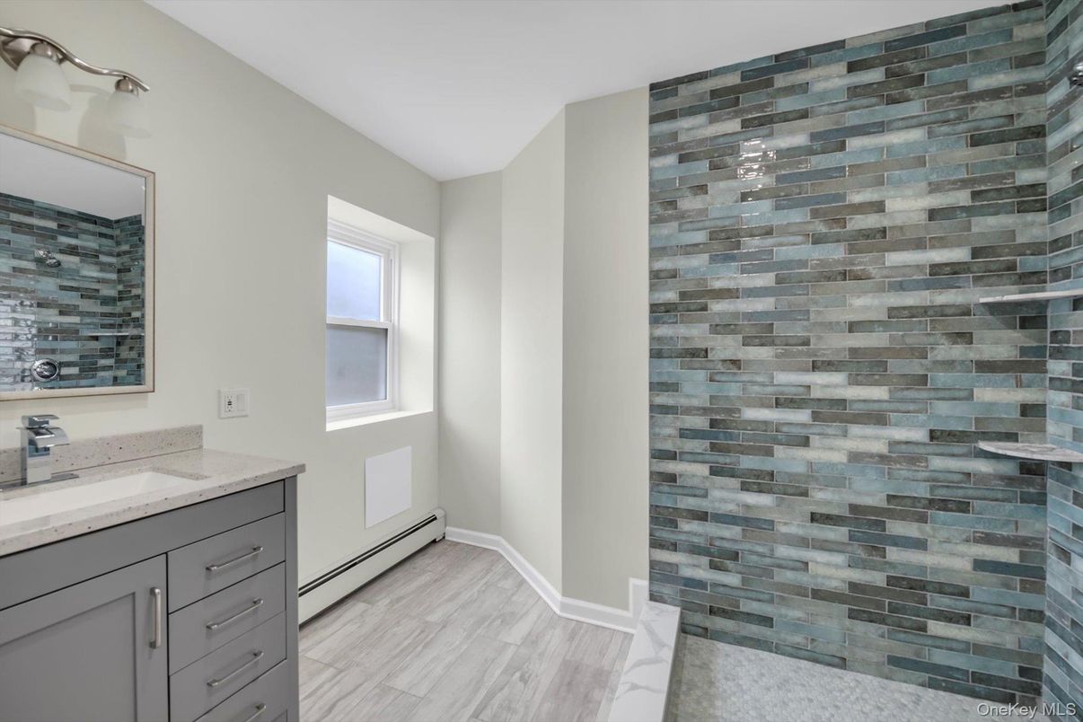 Interior, Stone Walls, Wood Texture Flooring