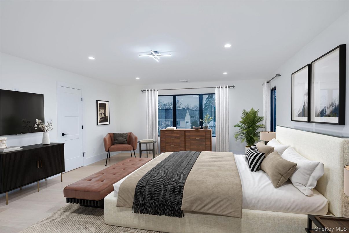 Bedroom, Interior, Recessed Lighting