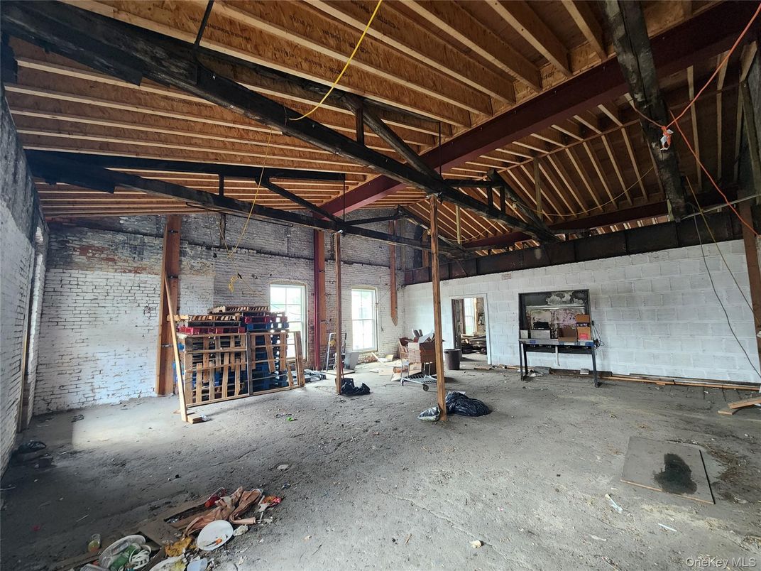 Interior, Stone Walls, Wooden Beams