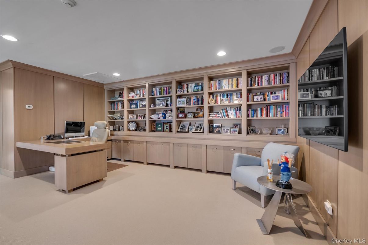 Home Office, Interior, Recessed Lighting